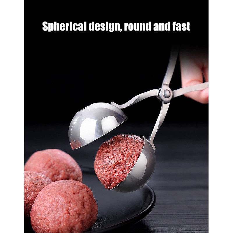 Meatball Spoon 2 Pcs Stainless Steel Meat Ballers, Kitchen Meat