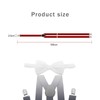 XDGBGFN Men's Bow Tie Braces Set with Three Clips Braces