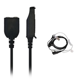 2 Pack UV-9R Plus Shoulder Mic Adapter 2pin Earpiece for GT-3WP Waterproof Walkie Talkie UV-9R Pro Cord Connector to DM-1701 with Acoustic Headset
