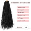 20 inch Goddess Box Braids Crochet Hair 8 Packs Bohemian