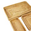 Rattan Tray Tabletop Organization Hand Woven Snack Storage Basket Multifunctional