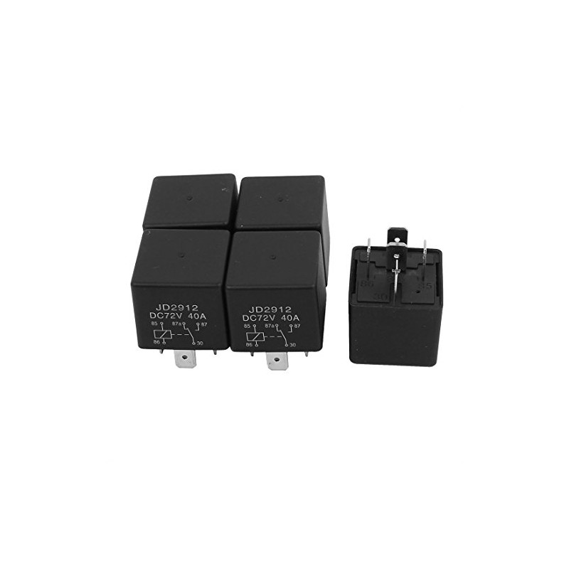 uxcell JD2912 DC 72V Coil 40A 5 Pins SPDT Security
