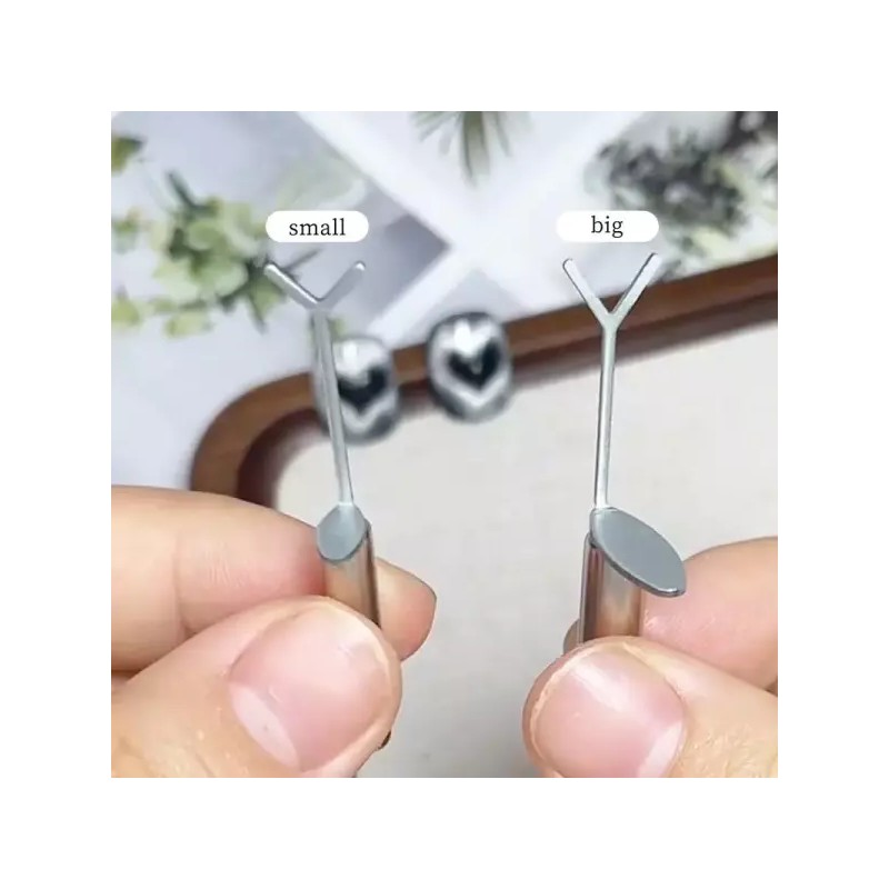철 와이어 고양이 눈 자기 막대와 4pcs 네일 아트 자석