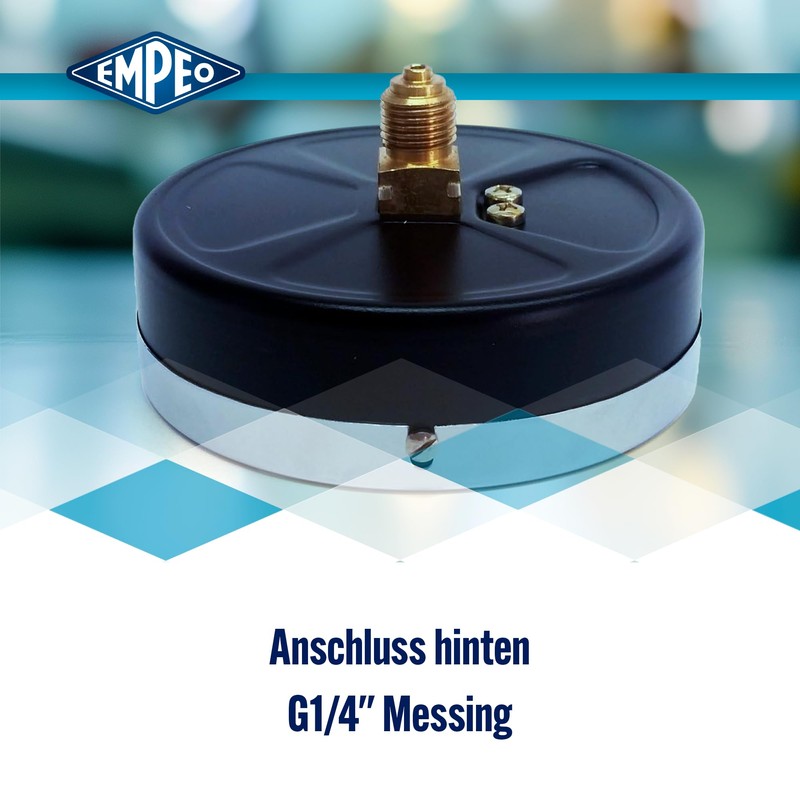 'Pressure Gauge Ng100 40BAR, G1/4 Rear)