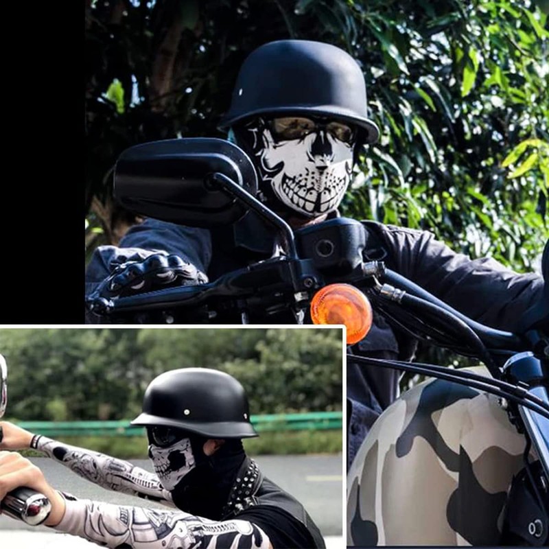 German Style Motorcycle Half Helmet, Retro Half Face Helmet for