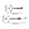 Abiyou Pack of 2 Universal Construction Keys, Zinc Alloy Architect