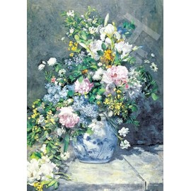 EPOCH 2000 Piece Jigsaw Puzzle, Spring Bouquet, Super Small Piece (15.0 x 20.9 inches (38 x 53 cm), 54-237 with Glue and Spatula, Comes with Tickets