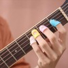 25-Pack Guitar Finger Cots, Silicone Finger Protectors for Guitar, Ukulele,