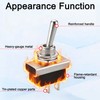 Heschen Metal Toggle Switch Flick Flip, KN3D-101, 12V 25A On/Off