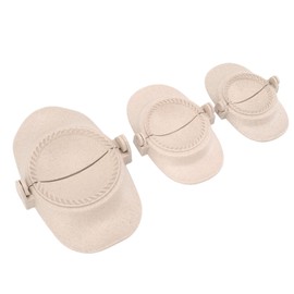 Máquina para Hacer Dumplings, Máquina para Hacer Empanadas, 3 Piezas Molde para Hacer Dumplings Molde para Hacer Empanadas de Paja de Trigo Diferentes Tamaños para Cocinar