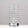 MiniSun Modern Polished Chrome & Clear Acrylic Jewel Cylinder Touch