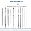 Tunisian Crochet Hooks Set Interchangeable with Case - 26pcs Metal