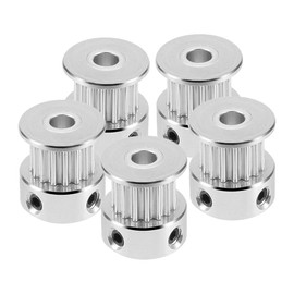Saiper GT2 16 Teeth 5mm Bore Timing Pulley Aluminum Synchronous Wheel for 6mm Belt, Compatible with RepRap 3D Printer Prusa i3 (5pcs)