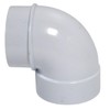 Central Vacuum Cleaner White 2 Inch PVC Elbow Short 90