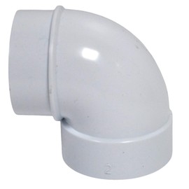 Central Vacuum Cleaner White 2 Inch PVC Elbow Short 90 Degree Spigot Fitting