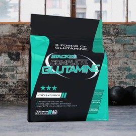 Stacker2 Complete Glutamine Standard Proteinsynthese Muskelaufbau Bodybuilding 300 g
