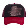 King Kerosin Mens Moto Psycho Baseball Cap, Red, One Size,