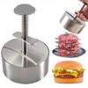 304 Stainless Steel Burger Press, Heavy Duty Adjustable Hamburger Meat