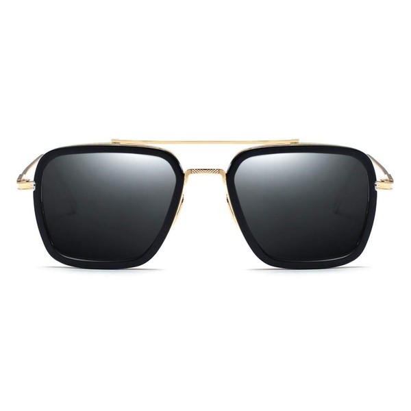 Dollger Sunglasses for Women Men Retro Metal Frame Aviator Oversized