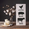 Cluck Oink Moo Stencil Template - Reusable Stencils for Painting