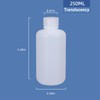 ASEVAT 250ml/8.45 oz Narrow Mouth Round Chemical Container, Plastic Leak