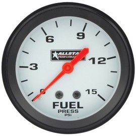 Allstar PerformanceAllstar ALL80098 2-5/8" Diameter 0-15 PSI Mechanical Fuel Pressure Gauge with Allstar Logo