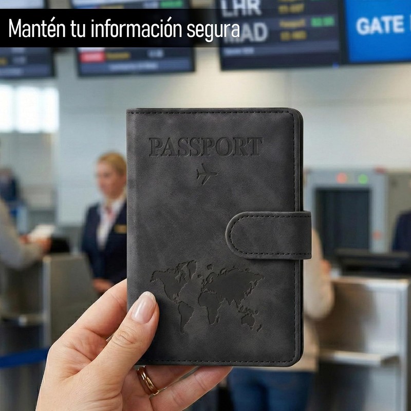 Timotech Porta Pasaporte y Visa con Protección RFID, Funda para
