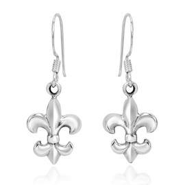 Cute Elegant Lily Flower Earrings 925 Sterling Silver, Sterling Silver