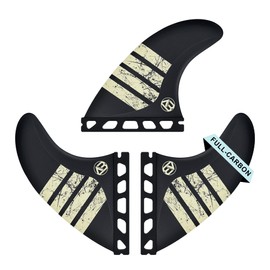 Surfboard Fin for Single Tag or Double Tag Trifin Ultra Lightweight Full Carbon Medium Size Surfboard Fin with Fin Key Screws
