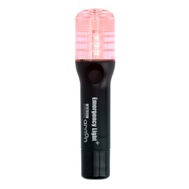 Amon 6906 Emergency Signal Light with Flashlight Function (Good Design Award Winner), Vehicle Inspection Compatible (IPX3 Equivalent to Splashproof Specifications), On/Off Switch Type, Black