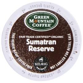 Green Mountain Coffee Fair Trade Organic Sumatran Reserve, K-Cup Portion Pack for Keurig Brewers 24-Count