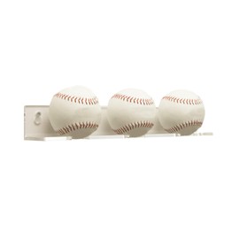 Better Display Cases Clear Acrylic Baseball Wall Mounted Floating Shelf for 3 Baseballs (A065)
