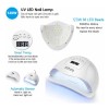 Lámpara UV/LED Profesional para Uñas 120W – Secadora de Gel,