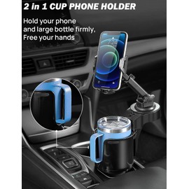 JOYTUTUS Soporte para teléfono de Copa para automóvil, Soporte para teléfono de Coche Soporte para Asiento de teléfono Celular, Soporte para teléfono grande con Cuello Largo