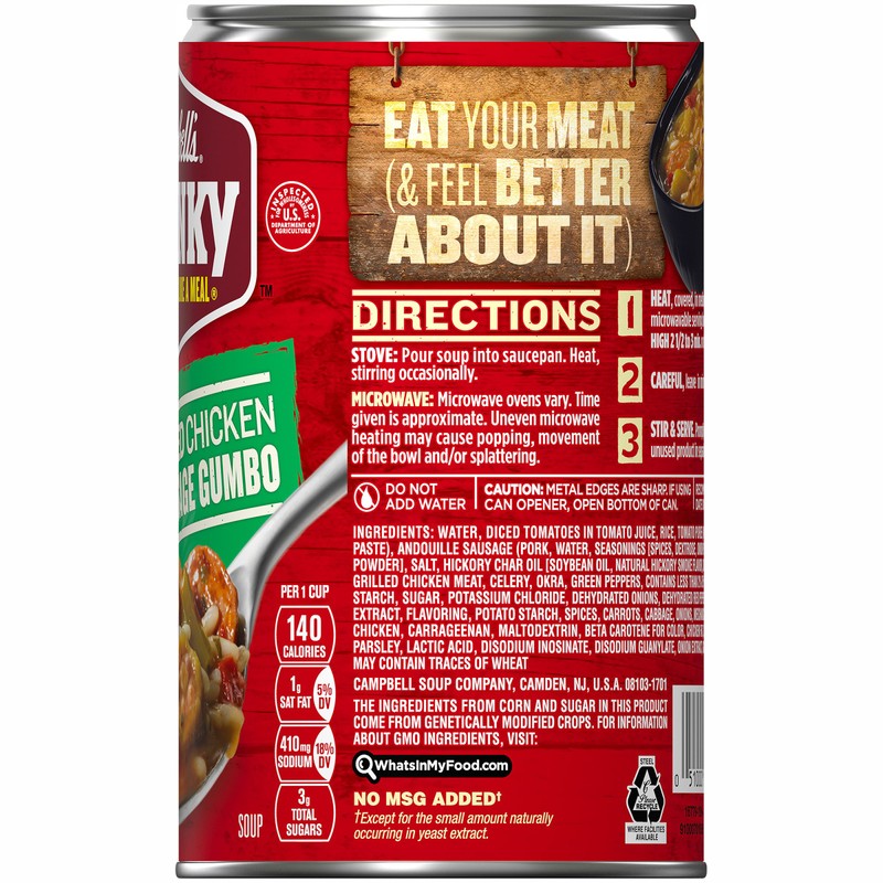 Campbell's Chunky Healthy Request Soup, Grilled Chicken & Sausage Gumbo,