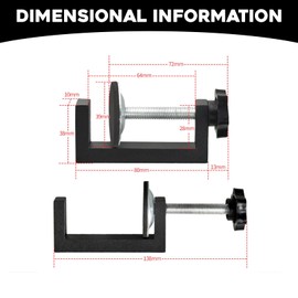 6PCS C Clamp Set Adjustable Screw Clamps G Clamps Tiger Clamp Universal Table Clamps Wood Clamps for Woodworking, Mini Bar Clamp Mounting Welding Crafts