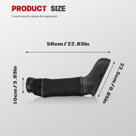 2Pcs Air Intake Inlet Duct Hose Left and Right Fit for C300 C350 E350 W204 W212 2008 2009 2010 2011 2012 Replace 2720903582 2720903682