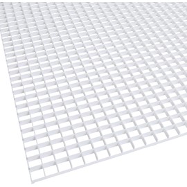 KastLite Egg Crate Panel 1-Pack in White | Polystyrene | Nominal 2' x 2' with 1/2" x 1/2" x 3/8" Cell Size | Manufactured by American Louver | Ceiling Light Covers, HVAC Grilles, Aquarium Eggcrates