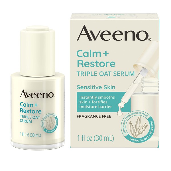 Aveeno Calm + Restore Triple Oat Hydrating Face Serum for