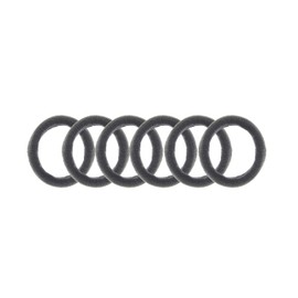 Zac's Alter Ego Pack of 6 Stretchy Elasticated Soft Snag Free Ponios/Elastics/Hair Ties