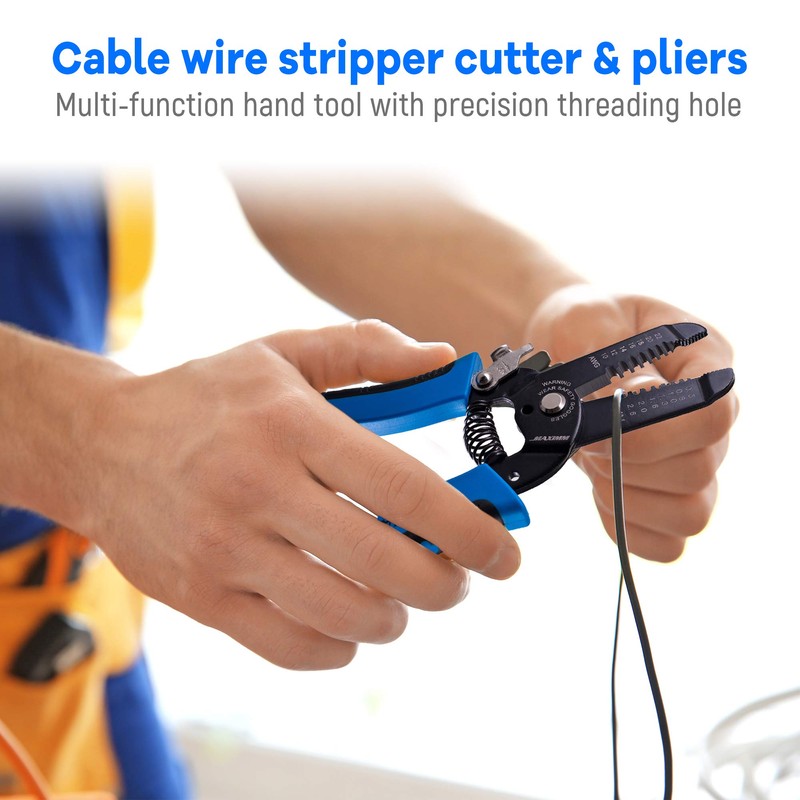 Maximm Cable Electrical Wire Cutter And Plier, 4 Pack Multi-Function