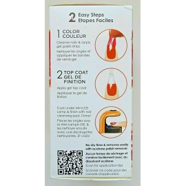 Sally Hansen Salon Insta Gel Strips Manicure Starter Kit with Mini LED Lamp - Wine Not #40297