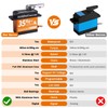 HobbyPark Waterproof 35KG High Torque Servo Motor Metal Gears Digital