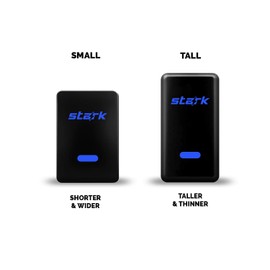 Traction Symbol Backlit Switch Modern Model Push Button Compatible with Toyota (Blue/White/Surface Size 1.28 x 0.87 inches)