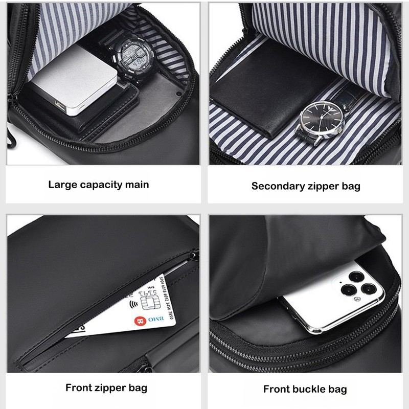 URZOP Waterproof Sling Bag Crossbody Backpack for Men Women Sling
