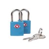 Travelon Set of 2 TSA Padlocks, Blue, One Size