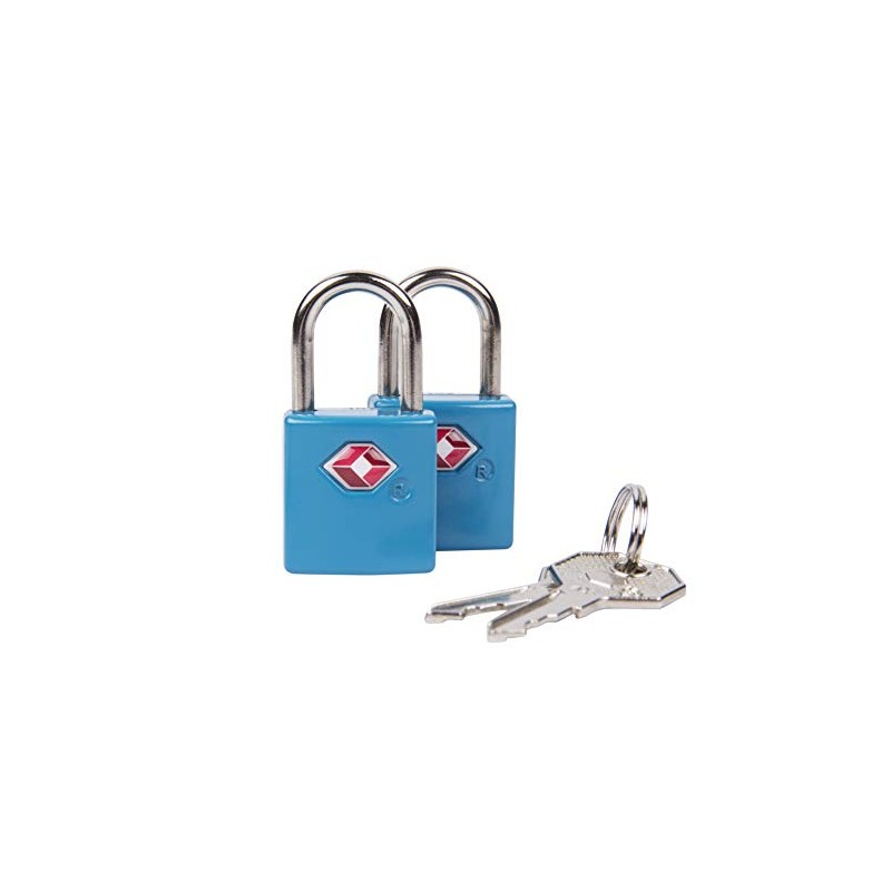 Travelon Set of 2 TSA Padlocks, Blue, One Size