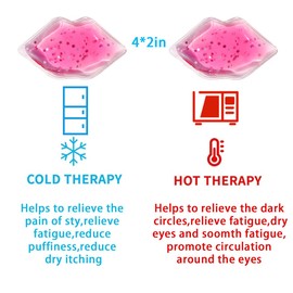 Lip Masks, Ice Packs for Lip Filler Aftercare, Mini Cold Packs, Small lce Pack for Mouth,Injections, Injuries (Lip pouch-ten)