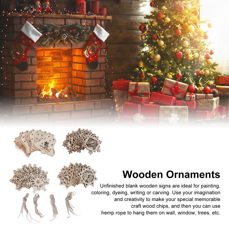 Wooden Pendants Unique Hand Made DIY Artworks Handicrafts Wood Chips
