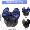 2 redecillas para moño gorros para el cabello con lazo